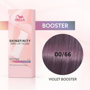 Wella Shinefinity Zero Lift Glaze Demi-Permanent 2oz & Point-Tail Plastic Comb (Bundle)