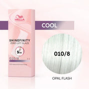 Wella Shinefinity Zero Lift Glaze Demi-Permanent 2oz & Point-Tail Plastic Comb (Bundle)
