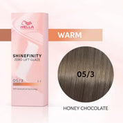 Wella Shinefinity Zero Lift Glaze Demi-Permanent 2oz & Point-Tail Plastic Comb (Bundle)