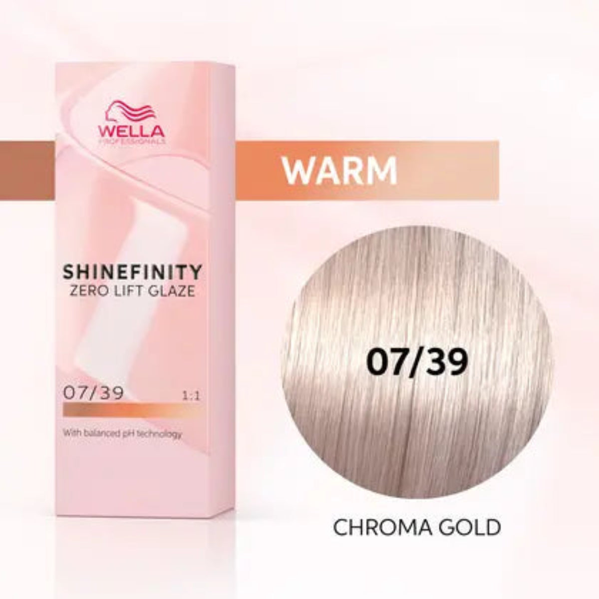 Wella Shinefinity Zero Lift Glaze Demi-Permanent 2oz & Point-Tail Plastic Comb (Bundle)