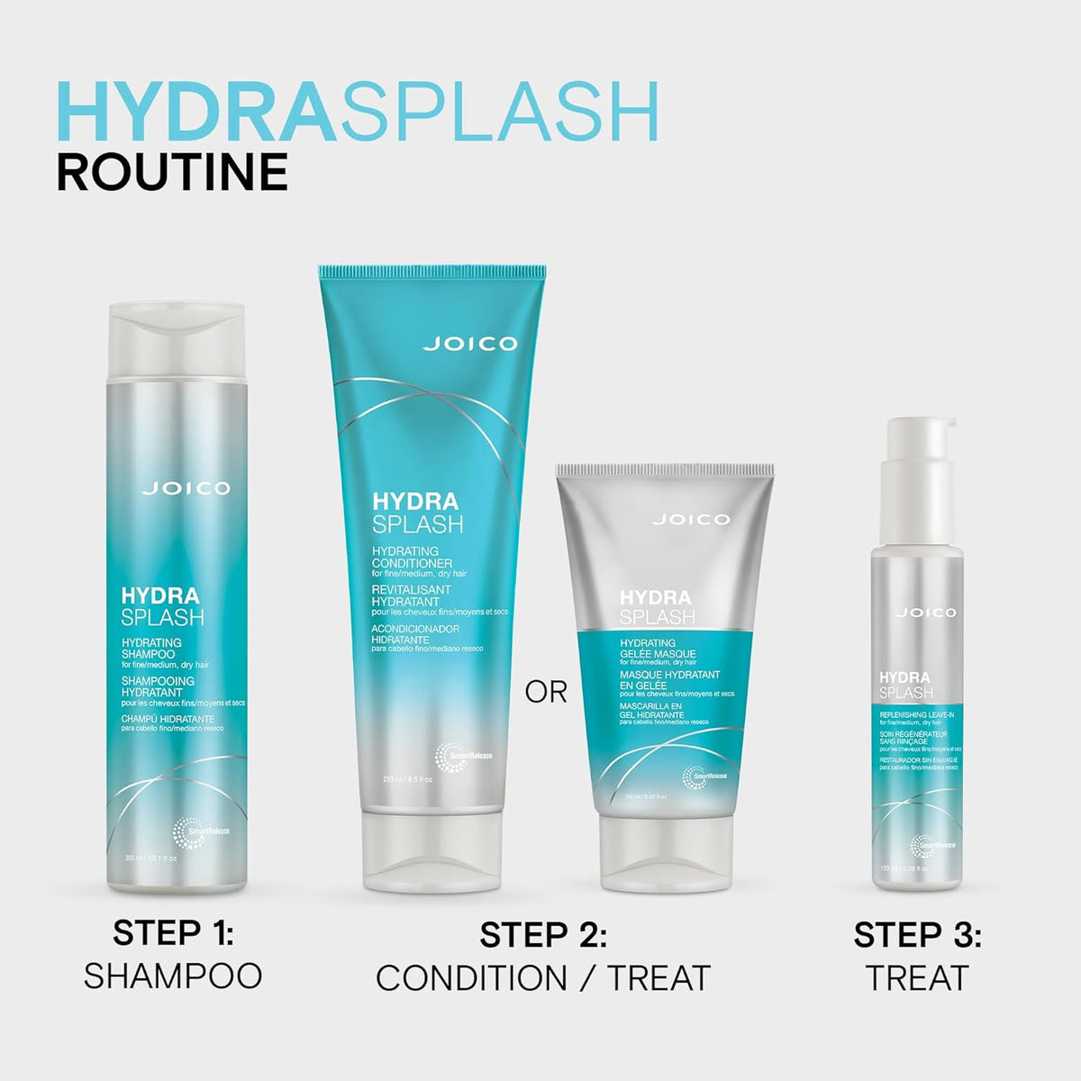 Joico HydraSplash Hydrating Shampoo & Conditioner Duo.