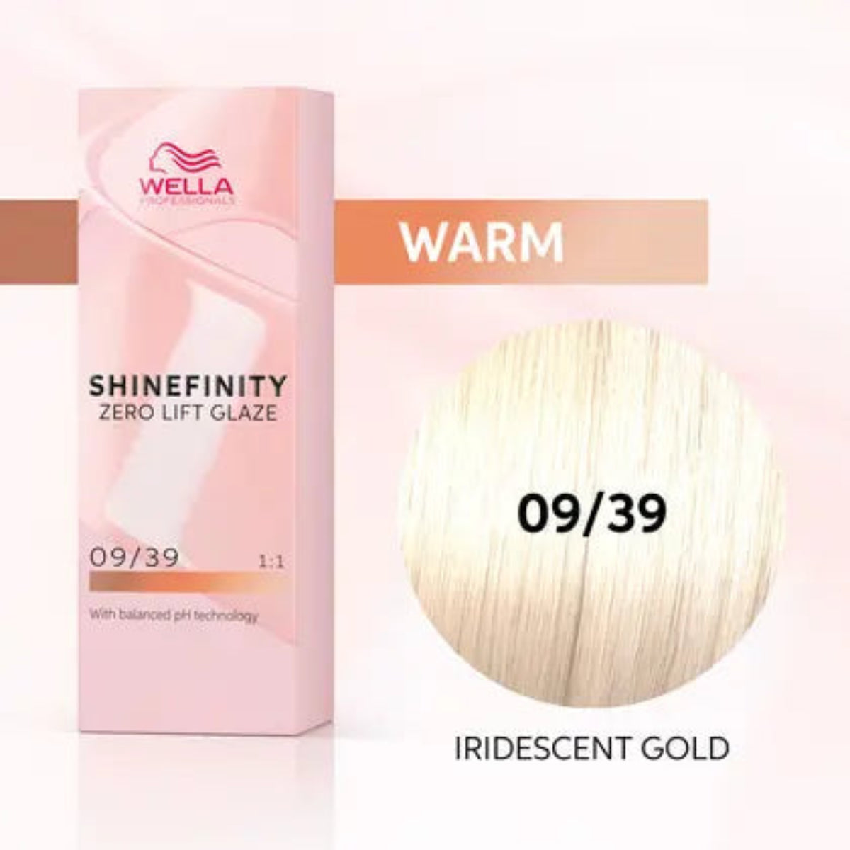 Wella Shinefinity Zero Lift Glaze Demi-Permanent 2oz & Point-Tail Plastic Comb (Bundle)