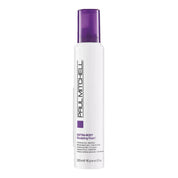 Bottle of Paul Mitchell Extra-Body Sculpting Foam on a white background