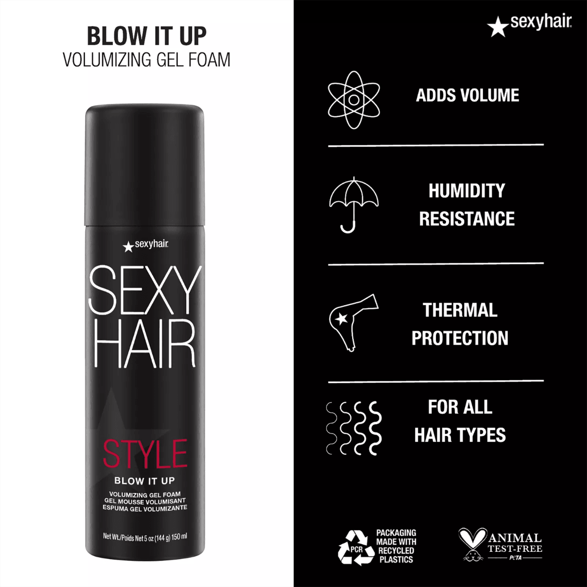 Style Sexy Hair Blow It Up Volumizing Gel Foam - iShampoos