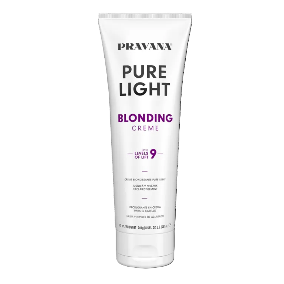 Pravana Pure Light Blending Creme tube on a white background