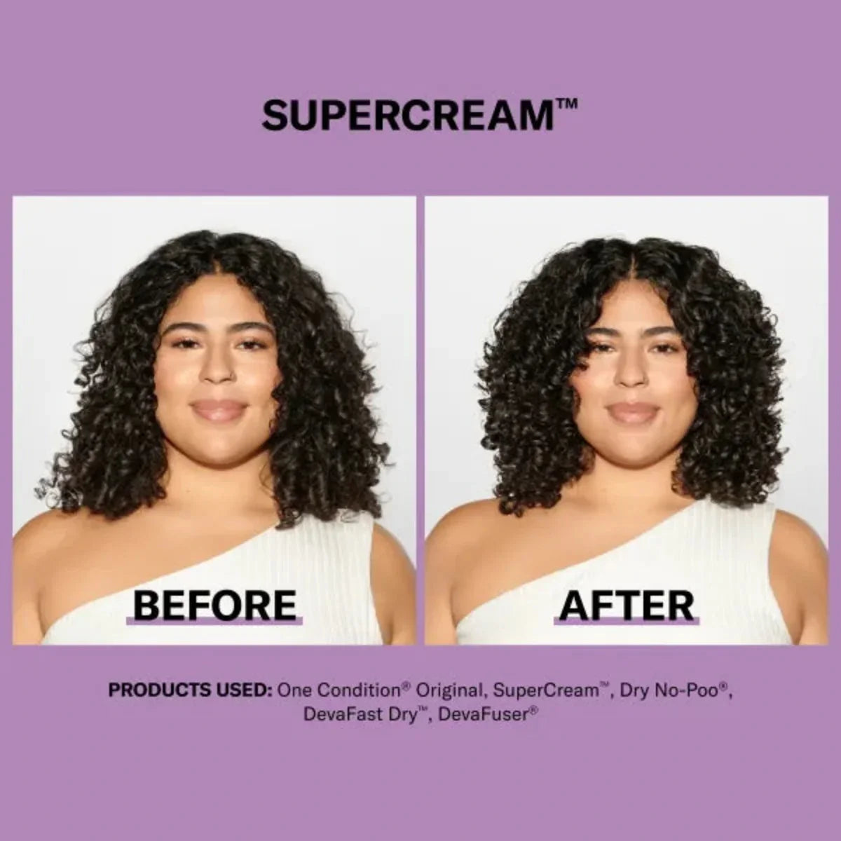 DevaCurl SuperCream Coconut Curl Styler – Moisturizing Curl Definer