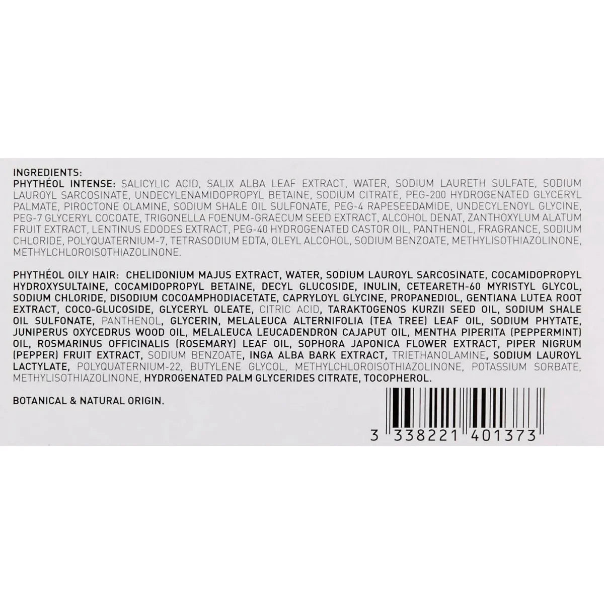 Phyto Phytheol Intense Anti-Dandruff Treatment Shampoo & Phytheol Oily Hair Purifying Scalp Exfoliating Shampoo Duo