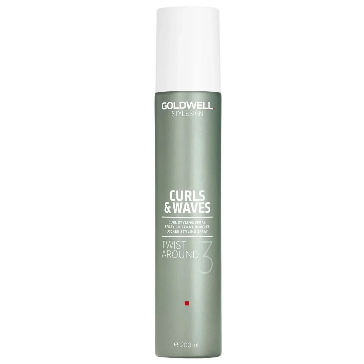 Goldwell hair spray bottle for curls and waves on a white background