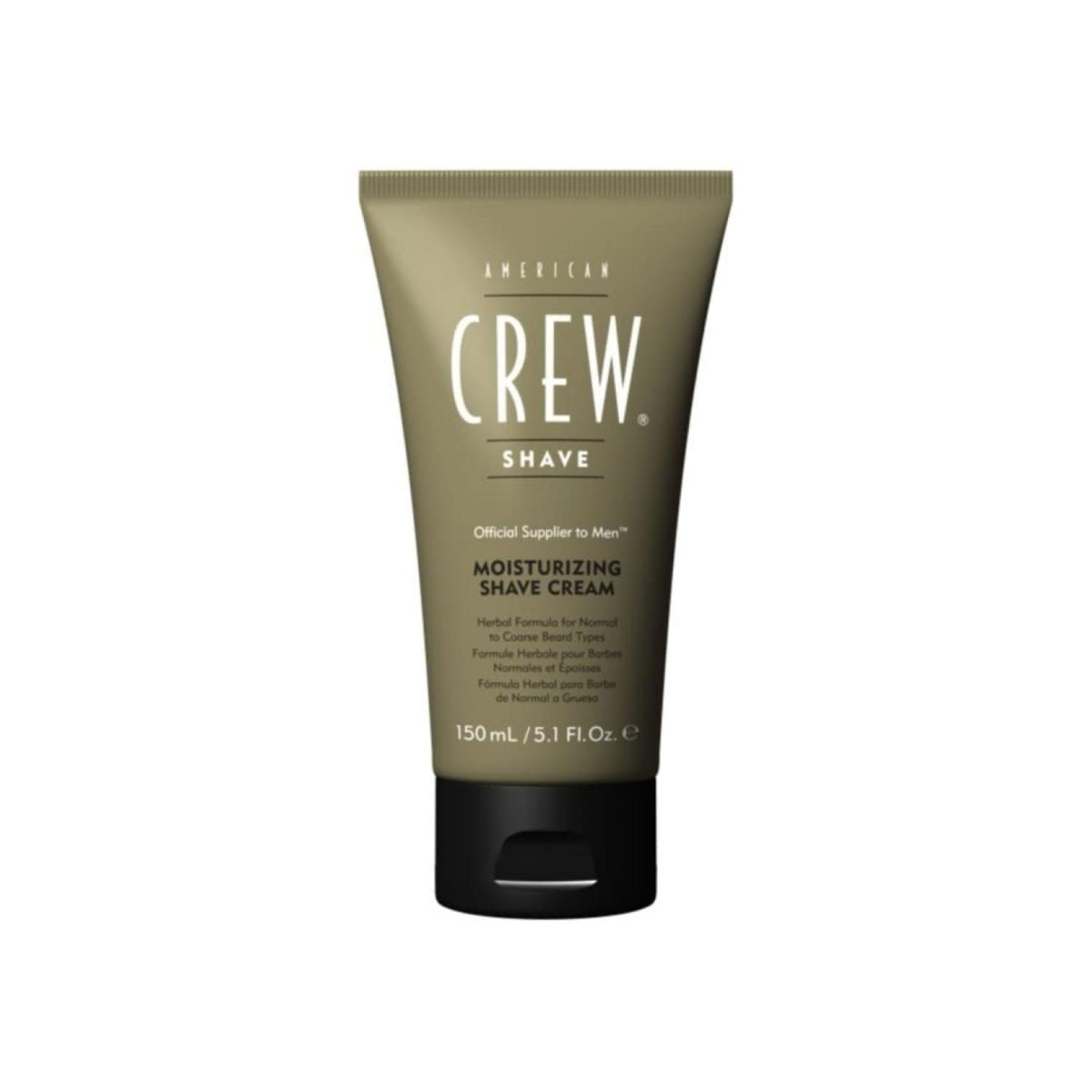 American Crew Moisturizing Shave Cream tube on a white background