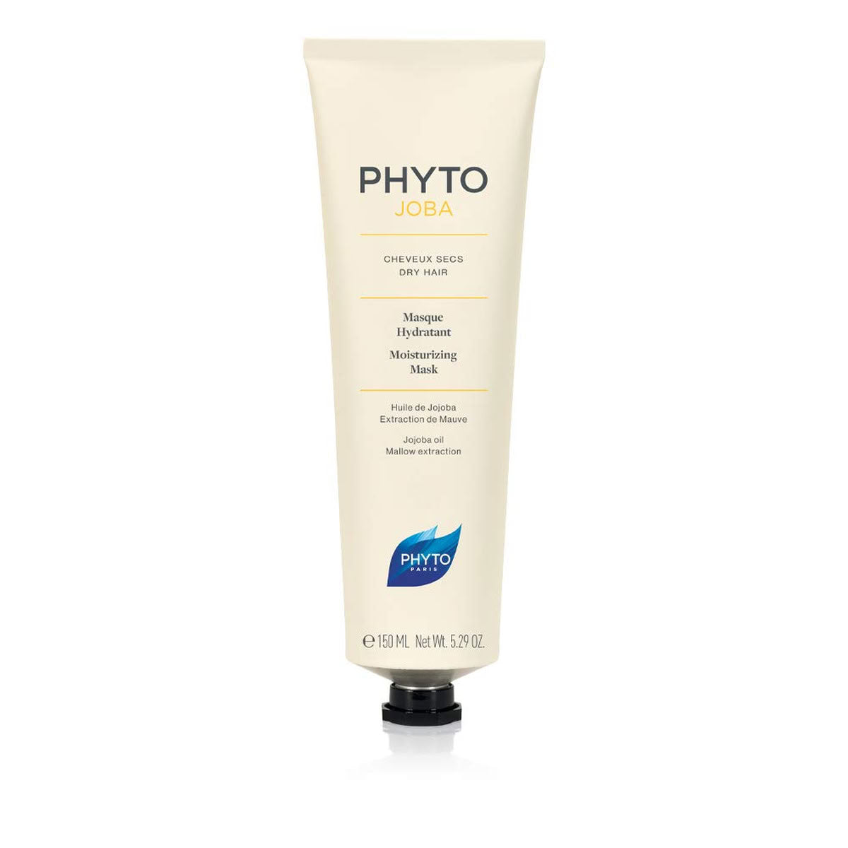 Phyto hair mask tube on a white background