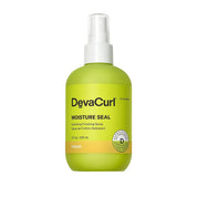 Devacurl Moisture Seal spray bottle on a white background