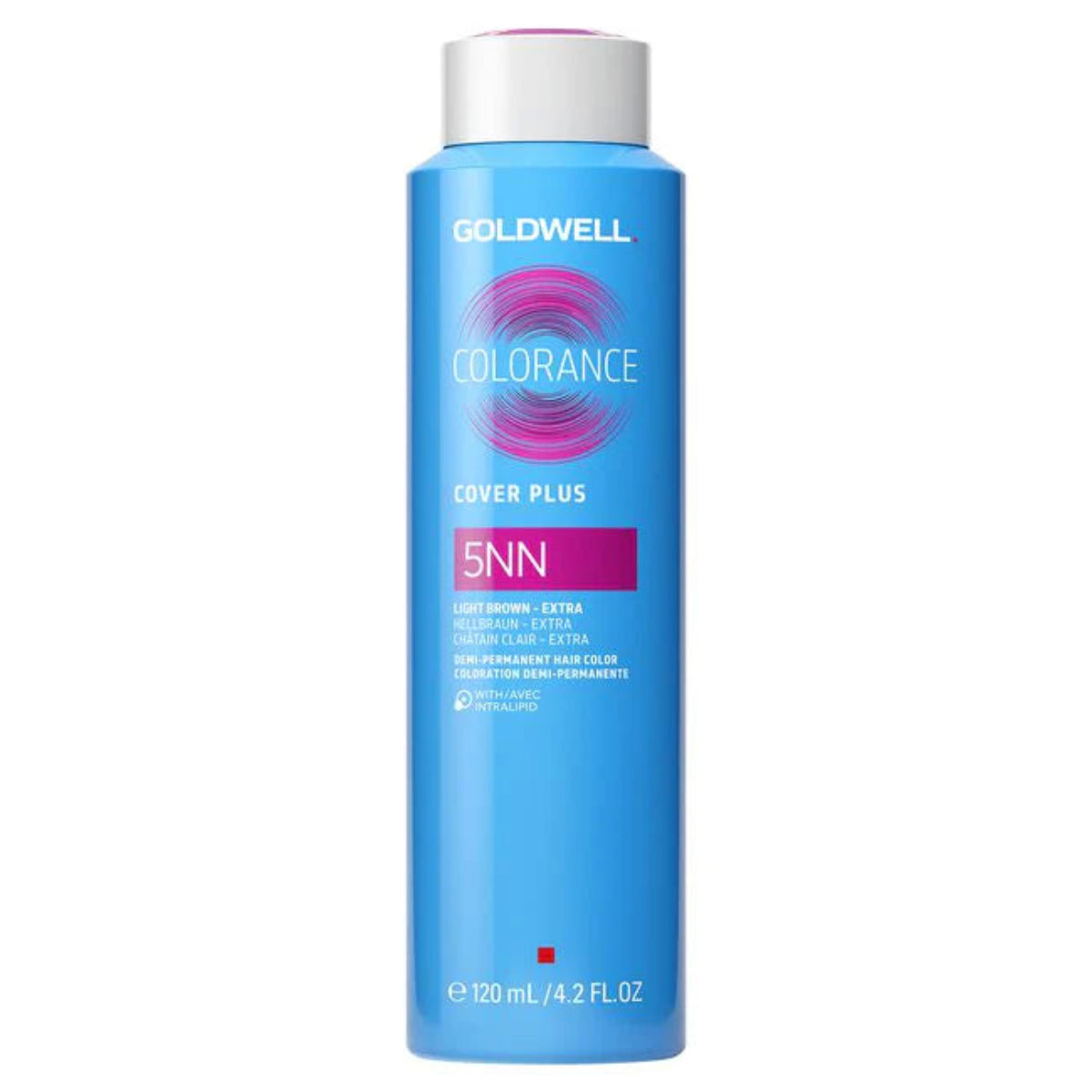 Goldwell Colorance Cover Plus hair color bottle on a white background