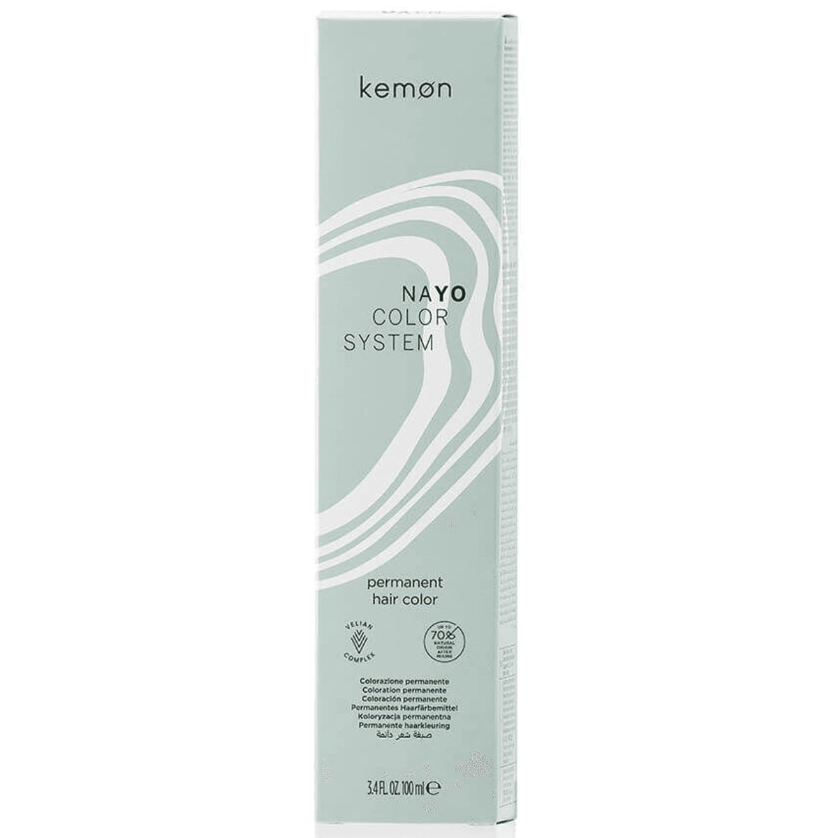 Kemon Nayo Color System permanent hair color box on a white background