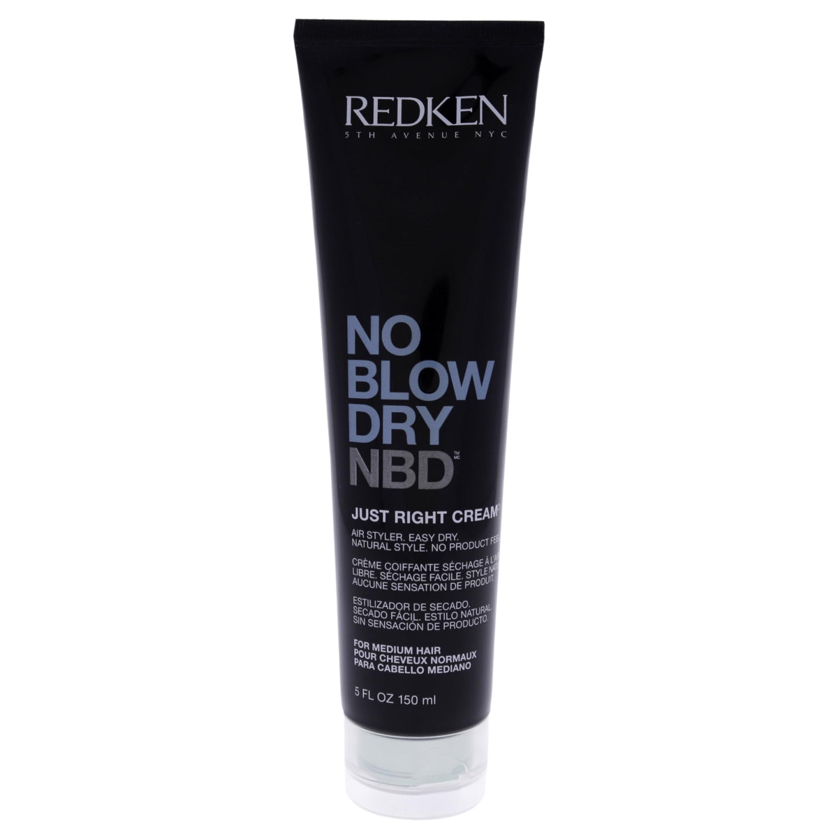Redken No Blow Dry cream tube on a white background