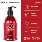 Volumizing Blow Dry Gel for Root Lift & Heat Protection