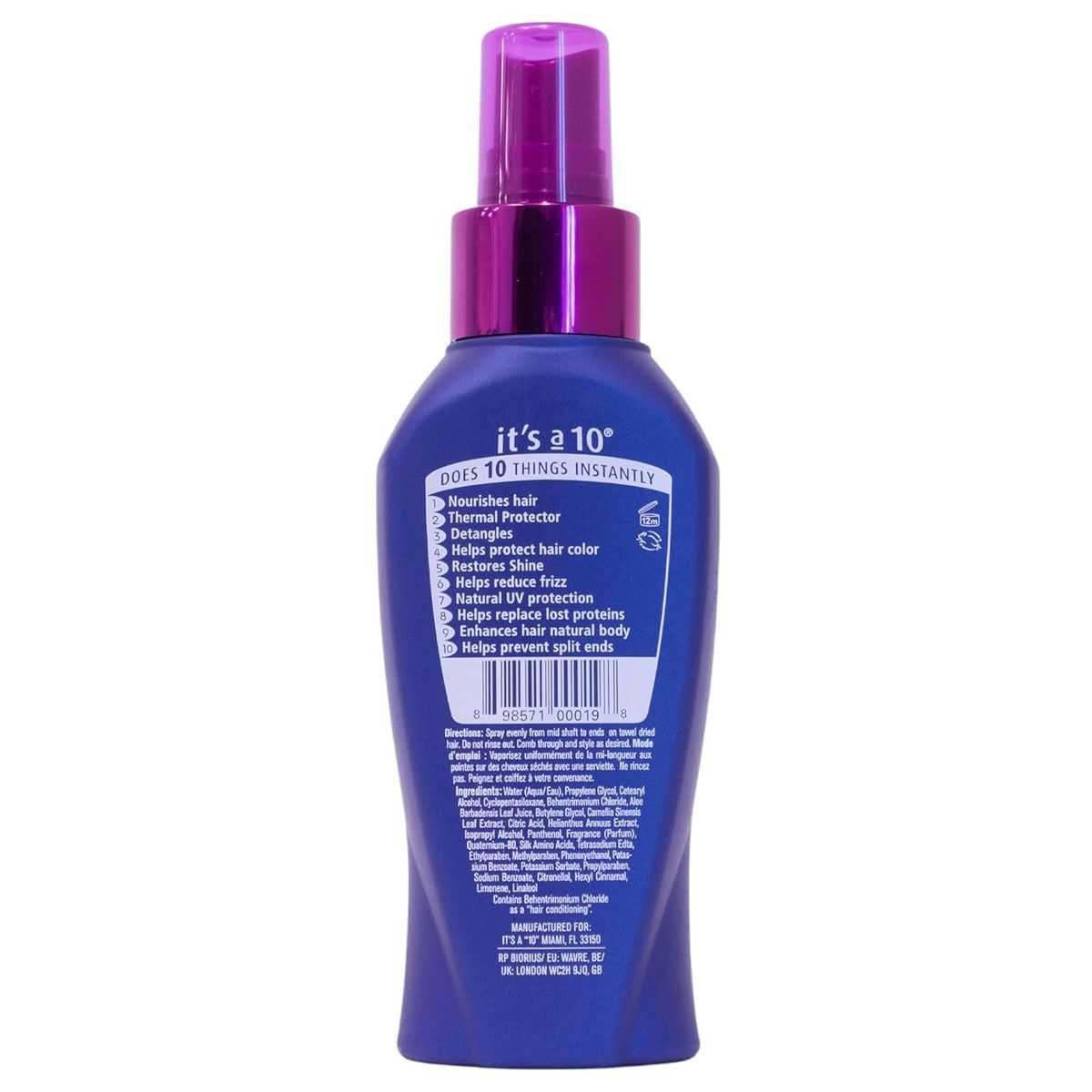 It's a 10 Miracle Leave-in Conditioner Product