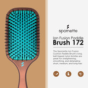 Spornette Ion Fusion Paddle Brush #172 Professional Detangling Hair Brush