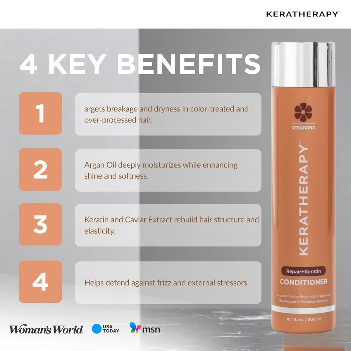 Keratherapy Keratinfixx Repair Shampoo, Conditioner, KeratinFixx 20-in-1 Leave-In - Holiday Trio