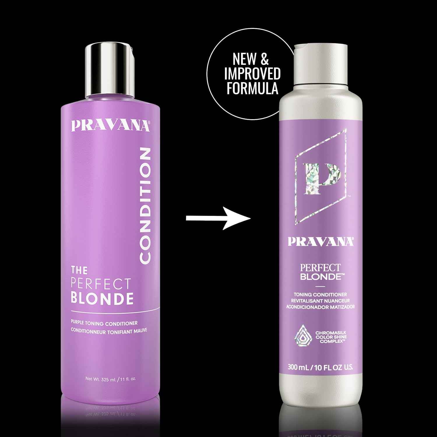 Pravana Perfect Blonde Purple Toning Shampoo and Conditioner Duo Set