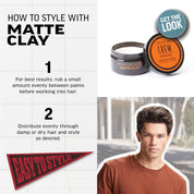 American Crew Matte Clay 3 Oz Pack of 2
