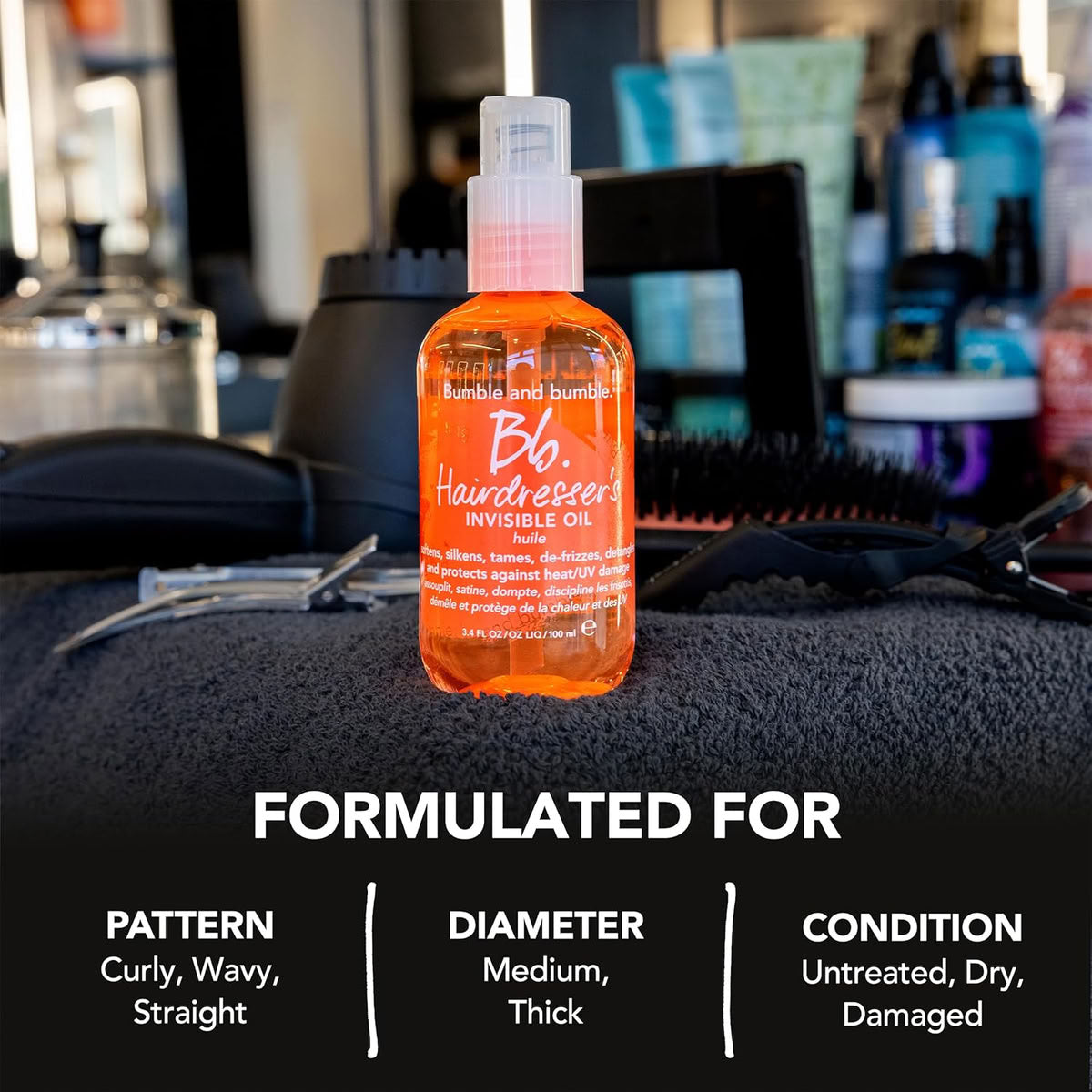 Bumble and bumble Hairdresser's Invisible Oil Frizz-Reducing Hair Oil 3.4 Oz