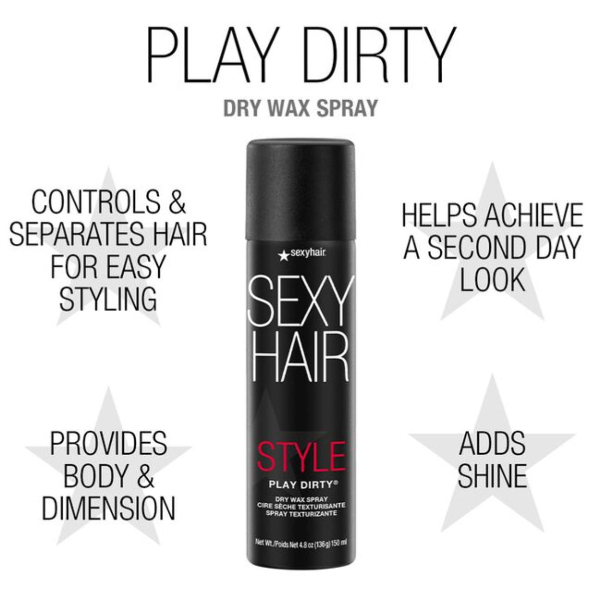 Sexy Hair Play Dirty Dry Wax Spray