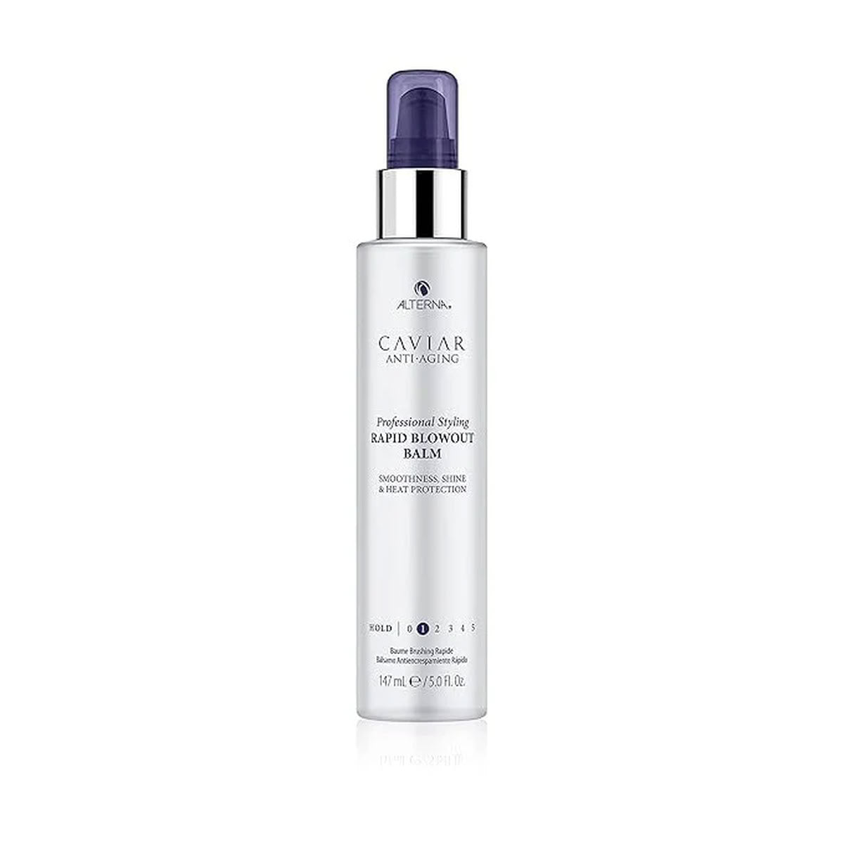 Alterna Caviar Rapid Blowout Balm bottle on a white background