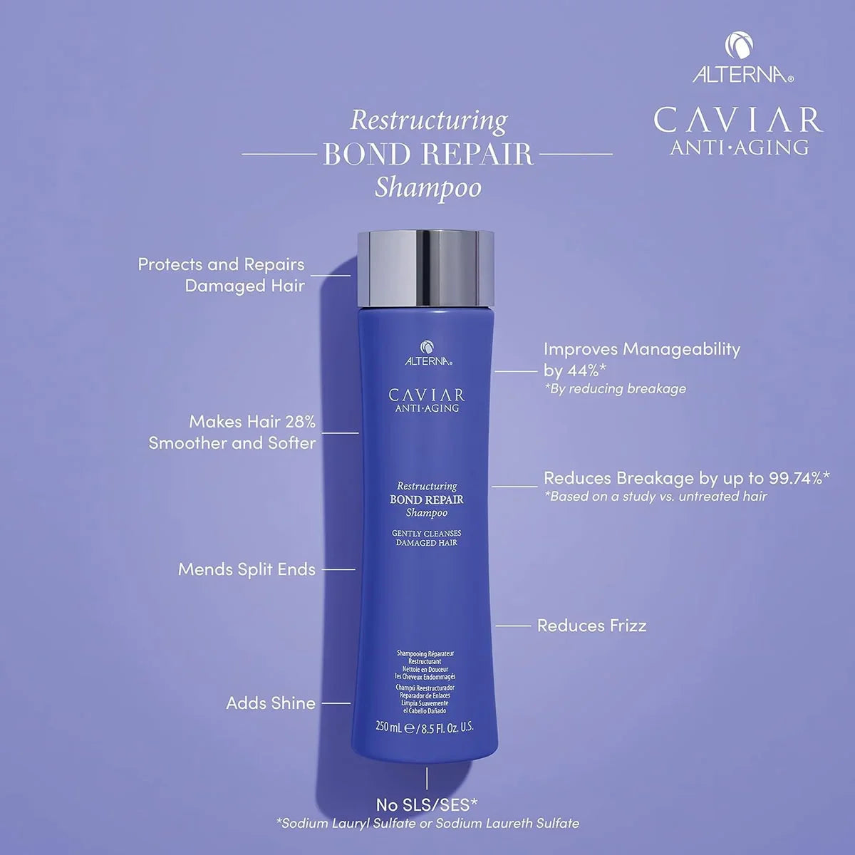 Alterna Caviar Anti-Aging Bond Repair Shampoo for Dry & Damaged Hair