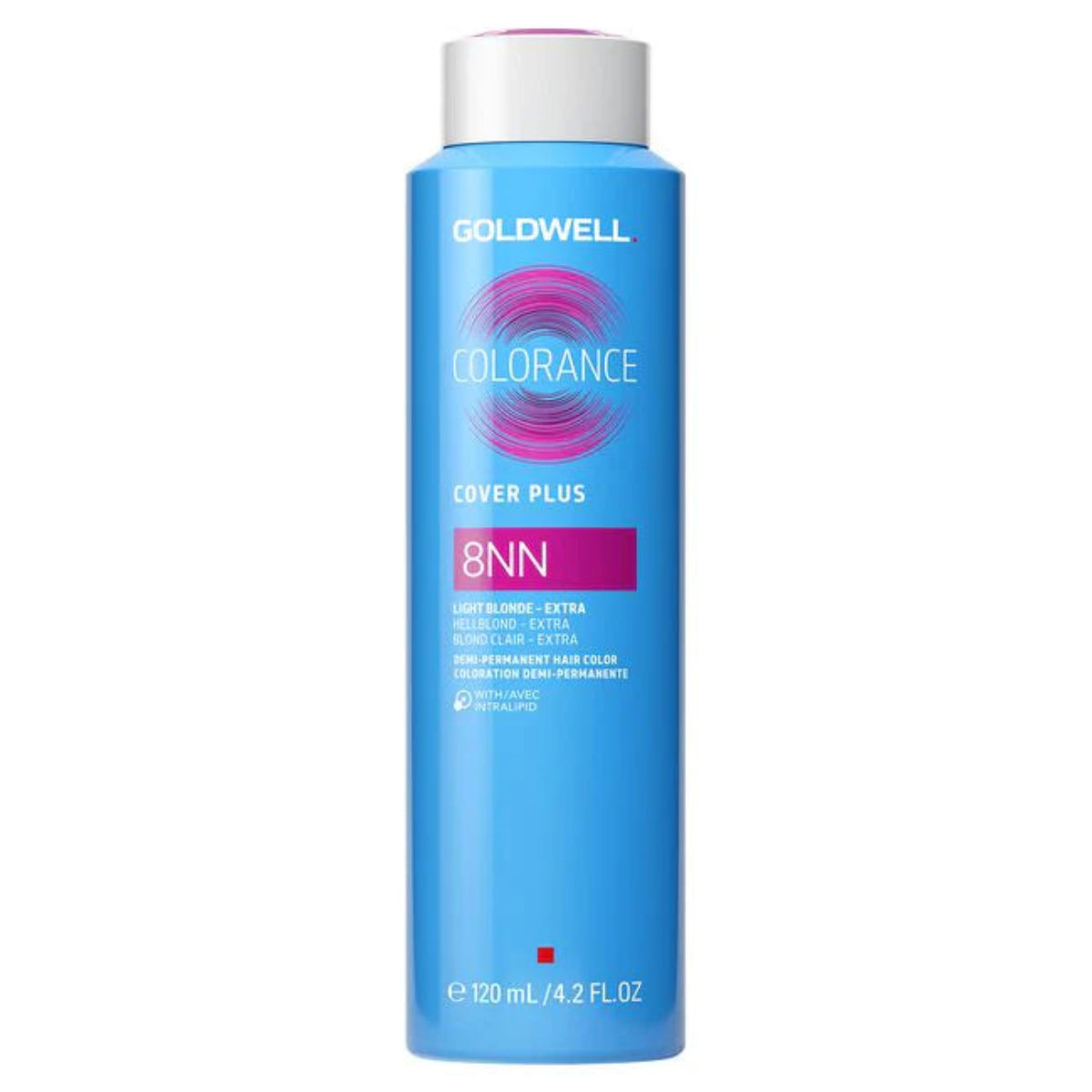 Goldwell Colorance Cover Plus hair color bottle on a white background