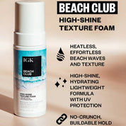 IGK Beach Club High-Shine Texture Foam