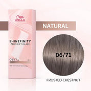 Wella Shinefinity Zero Lift Glaze Demi-Permanent 2oz & Point-Tail Plastic Comb (Bundle)