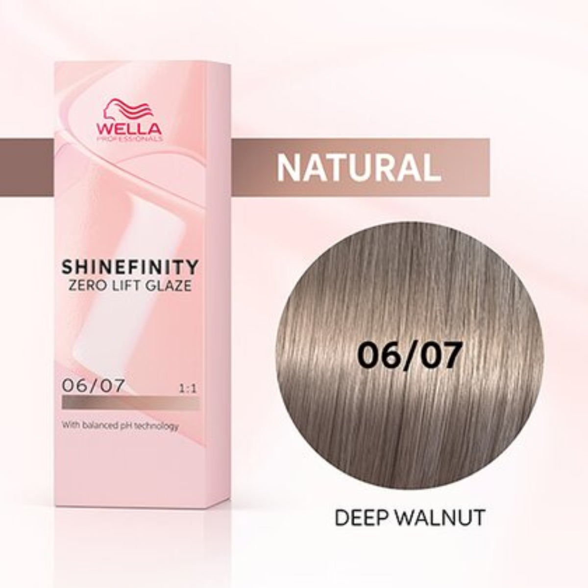Wella Shinefinity Zero Lift Glaze Demi-Permanent 2oz & Point-Tail Plastic Comb (Bundle)
