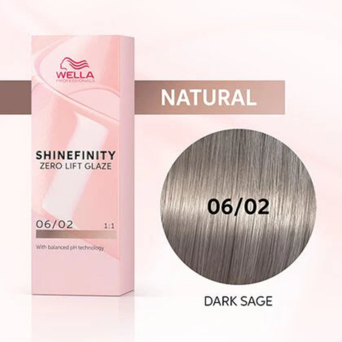 Wella Shinefinity Zero Lift Glaze Demi-Permanent 2oz & Point-Tail Plastic Comb (Bundle)