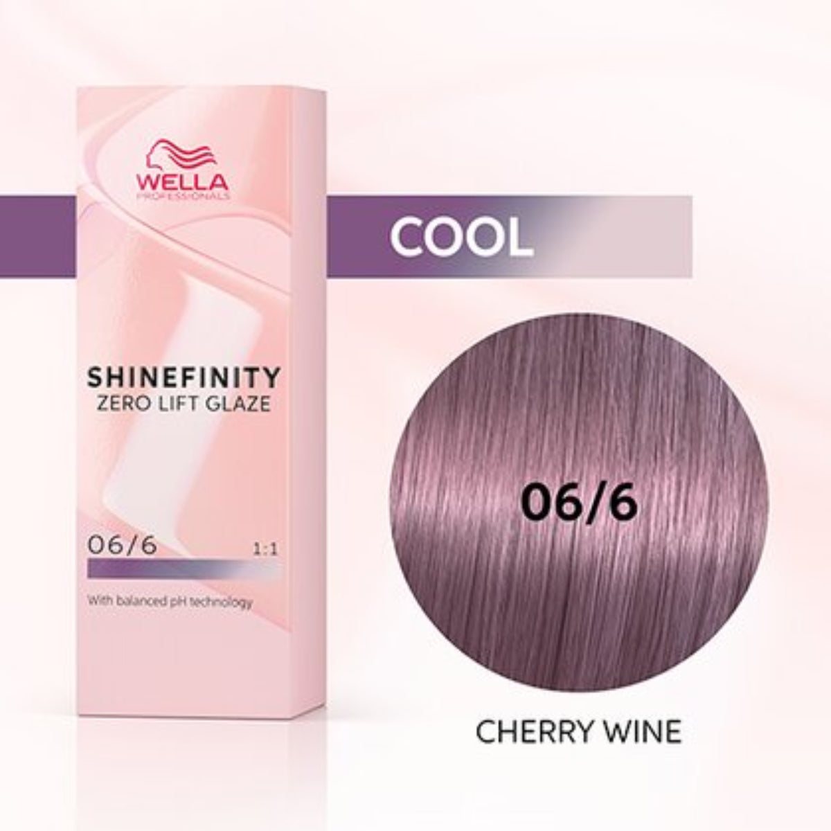 Wella Shinefinity Zero Lift Glaze Demi-Permanent 2oz & Point-Tail Plastic Comb (Bundle)