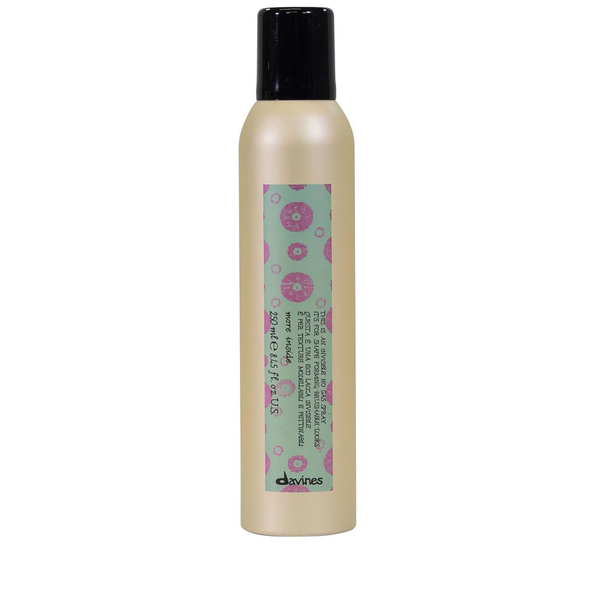 Davines This Is An Invisible No Gas Hairspray 250 ml with floral label on a white background