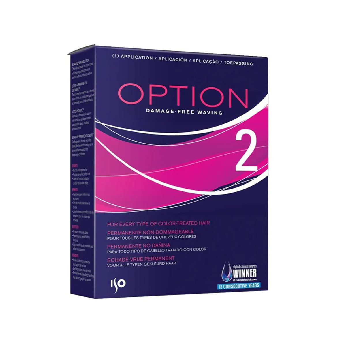 Box of Option 2 Damage-Free Waving product on a white background