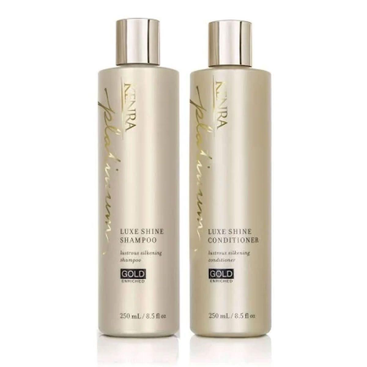 Kenra Platinum Luxe Shine Shampoo and Conditioner Set 8.5 oz front