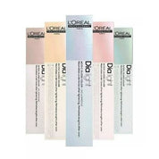 L'Oreal Dia Light hair color samples on a white background