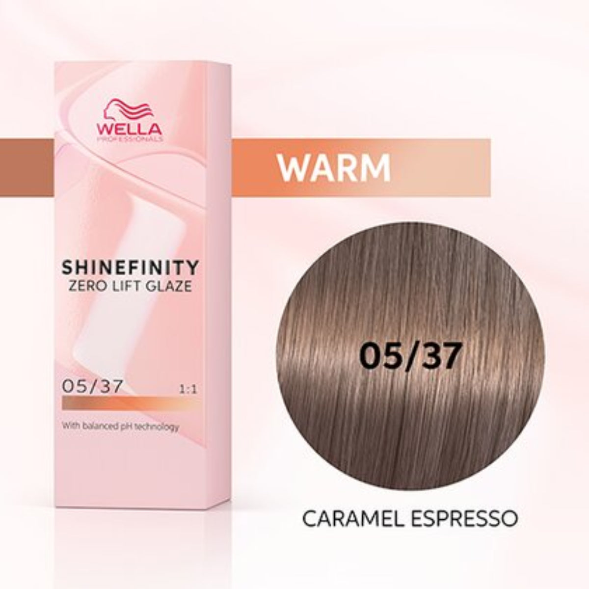 Wella Shinefinity Zero Lift Glaze Demi-Permanent 2oz & Point-Tail Plastic Comb (Bundle)