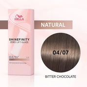 Wella Shinefinity Zero Lift Glaze Demi-Permanent 2oz & Point-Tail Plastic Comb (Bundle)