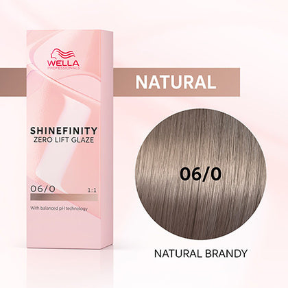 Wella Shinefinity Zero Lift Glaze Demi-Permanent 2oz & Point-Tail Plastic Comb (Bundle)