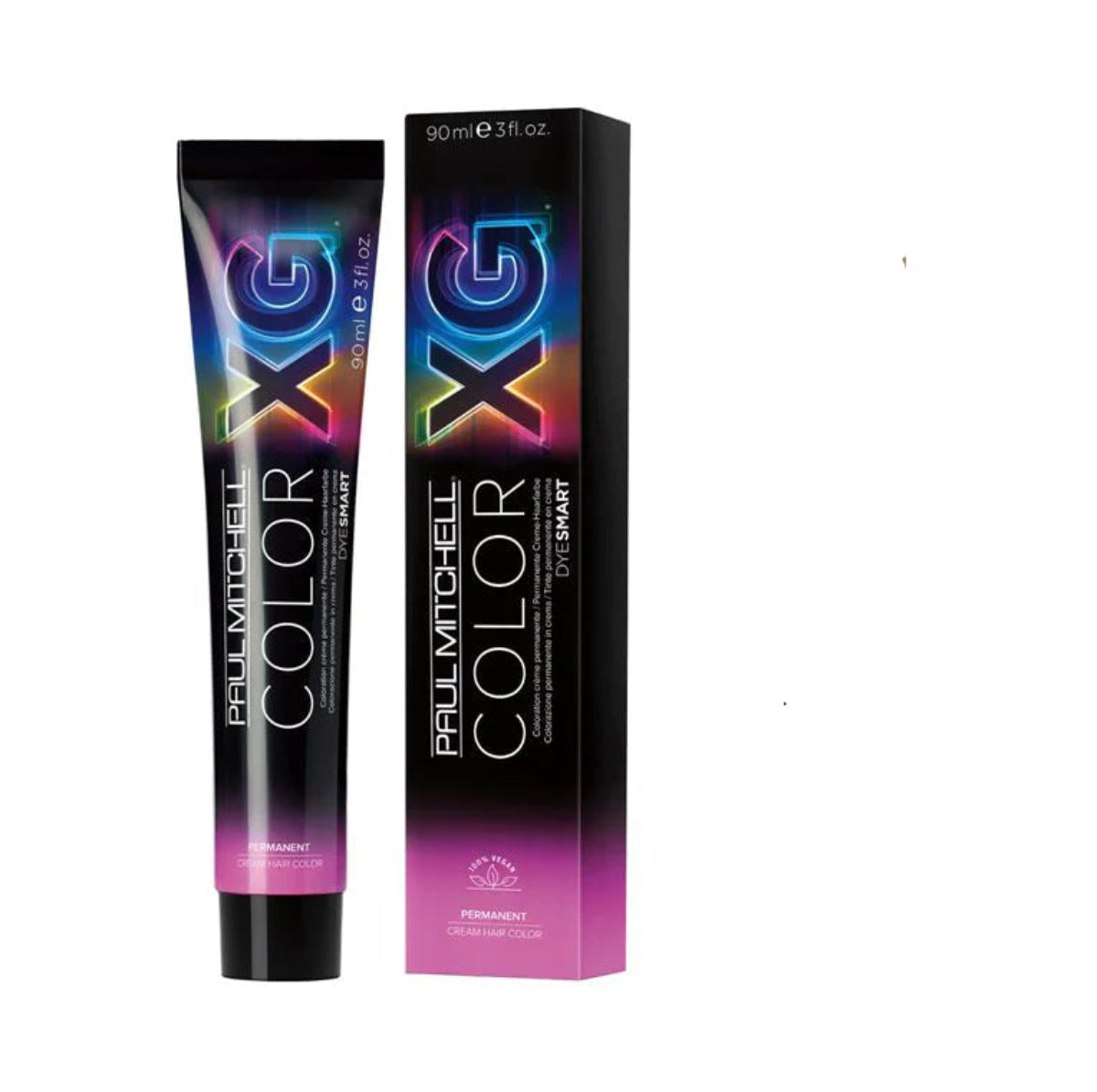 Paul Mitchell Color XG hair color product packaging on a white background