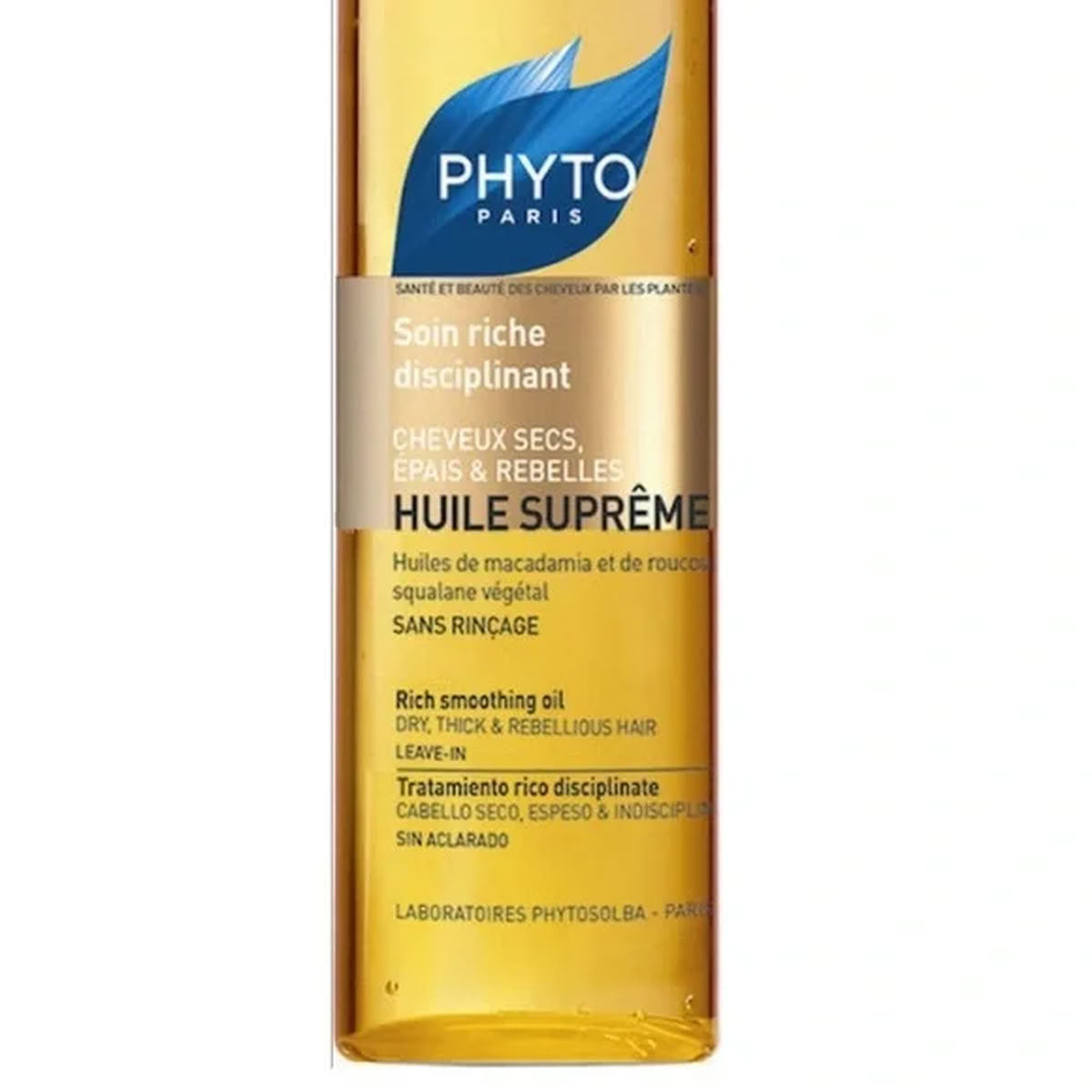 Phyto Huile Supreme Rich Smoothing Oil bottle on a white background