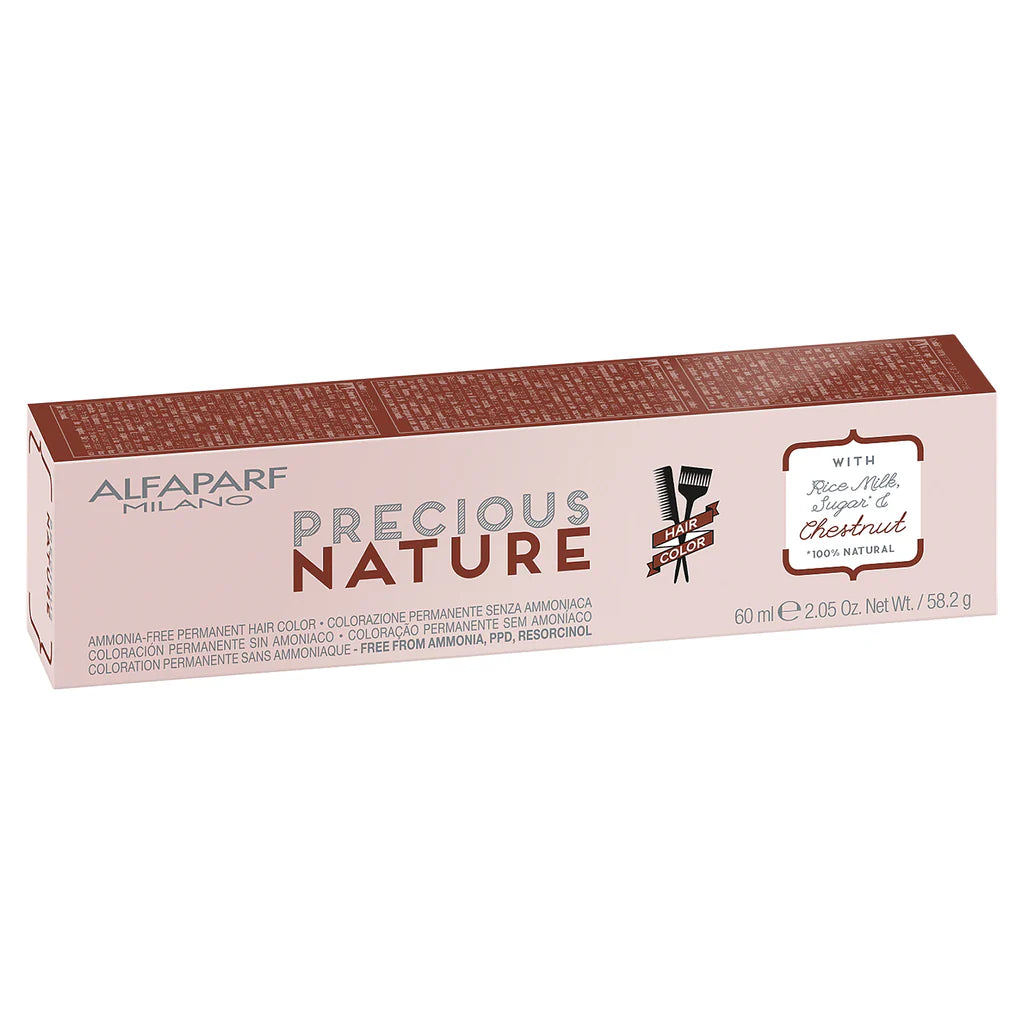 Alfaparf Milano Precious Nature hair color box on a white background
