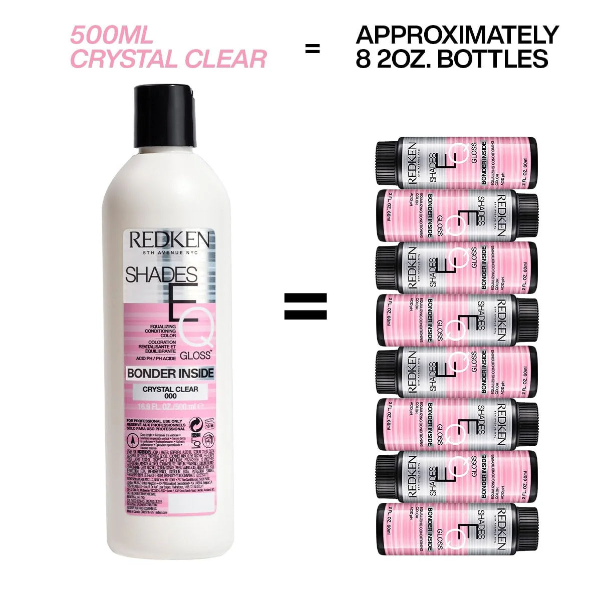 Redken Shades EQ Bonder Inside Toner 2 oz – Strengthening Demi-Permanent Gloss Hair Color