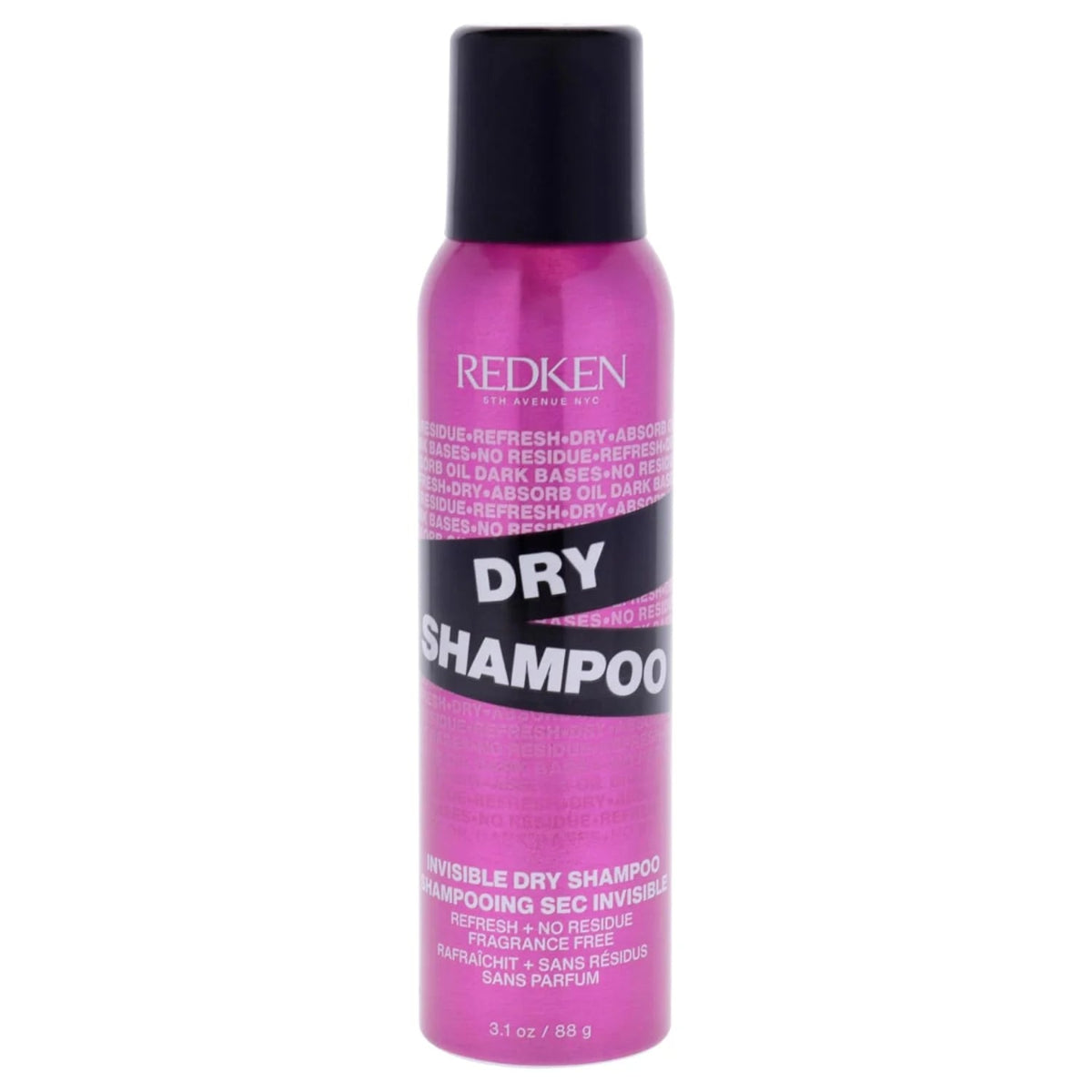 Redken dry shampoo can on a white background