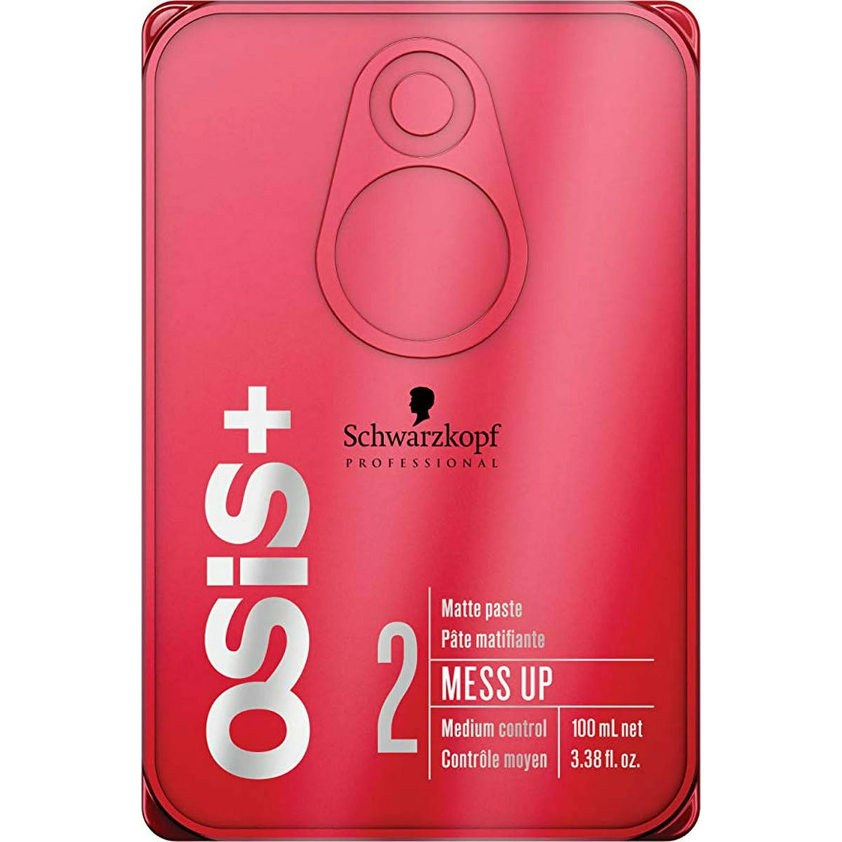 Schwarzkopf Osis+ Mess Up hair product packaging on a white background