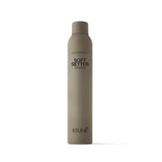 Keune Soft Setter hair product can on a white background