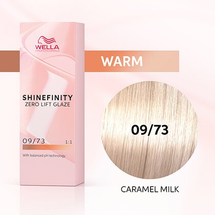 Wella Shinefinity Zero Lift Glaze Demi-Permanent 2oz & Point-Tail Plastic Comb (Bundle)