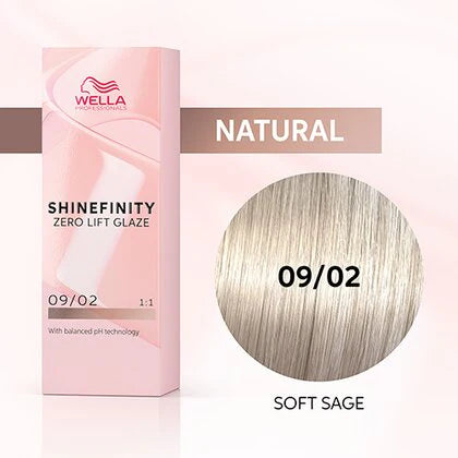 Wella Shinefinity Zero Lift Glaze Demi-Permanent 2oz & Point-Tail Plastic Comb (Bundle)